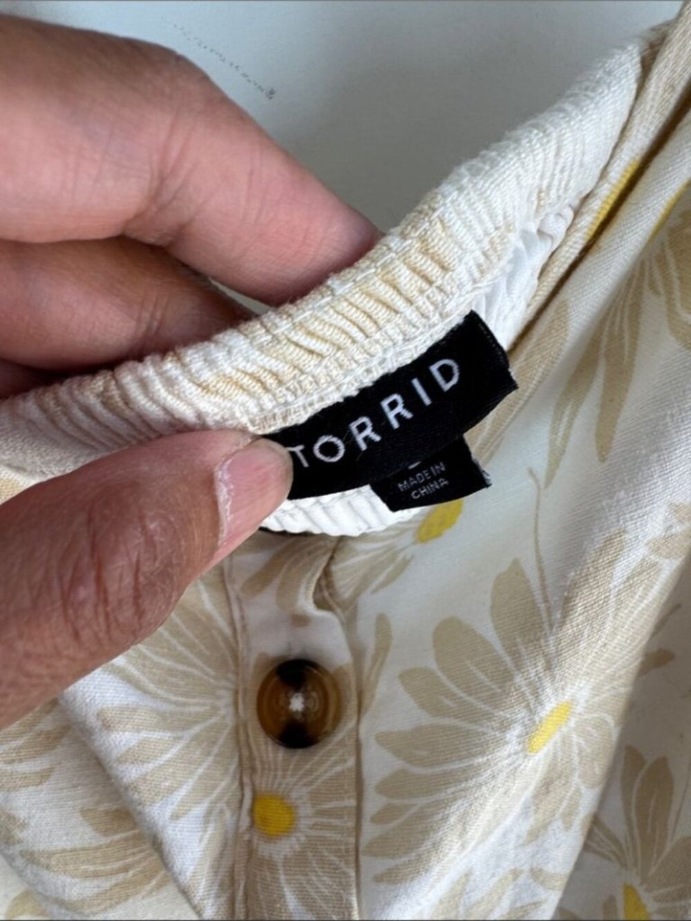 Torrid Cream Midi Dress Yellow Floral Print Size 2 Summer Resort Vacation Chic - Picture 7 of 16